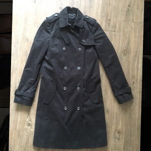 Zara Black Trench with Removable Lining